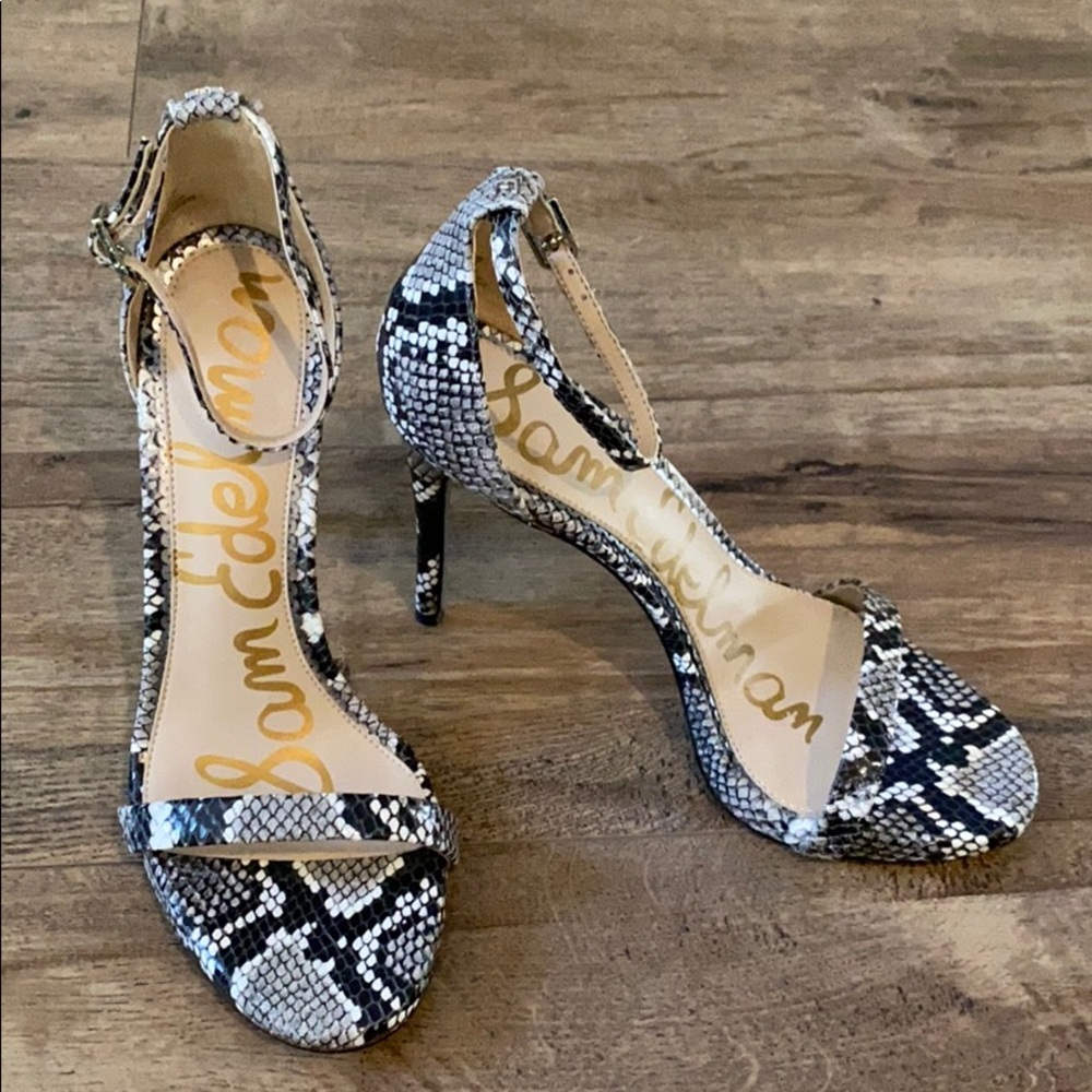 NWT, Sam Edelman Arielle Snake Stiletto Sandals